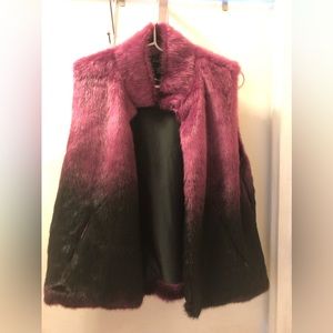 NEW Cejon Faux Fur Vest Coat, size L